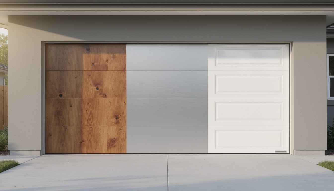 découvrez les avantages et inconvénients du bois, de l'aluminium et du pvc pour choisir le matériau idéal pour votre porte de garage.